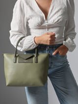 Handbag Maya Double Kba Lancaster Brown maya double kba 102-vue-porte