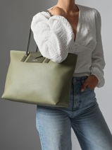 Shoulder Bag Maya Double Kba Lancaster Brown maya double kba 103-vue-porte