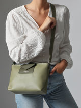 Shoulder Bag Maya Double Kba Lancaster Brown maya double kba 105-vue-porte