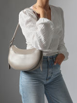 Hobo Bag Suave Ace Leather Lancaster Gray suave ace 28-vue-porte