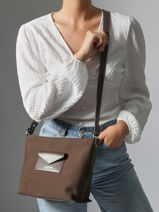 Sac Bandouli�re Canvas Kba Lancaster Marron canvas kba 51-vue-porte