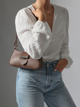 Sac Port paule Paris Ily Cuir Lancaster Marron paris ily 40-vue-porte