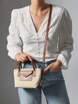 Sac Bandouli�re Canvas Kba Lancaster Beige canvas kba 49-vue-porte