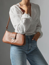 Shoulder Bag Paris Ily Leather Lancaster Beige paris ily 41-vue-porte