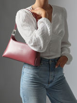 Sac Baguette Suave Cuir Lancaster Rose suave ace 20-vue-porte