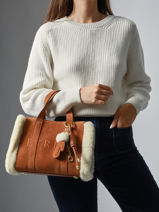 Crossbody Bag Alpin Leather Etrier Beige alpin EALP140S-vue-porte