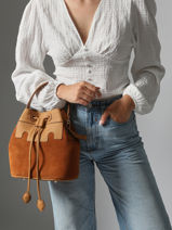 Sac Bandoulire La Suite Cuir Paul marius Orange la suite CAPUCSUI-vue-porte