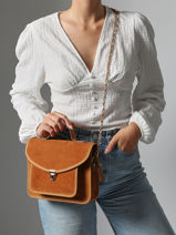 Shoulder Bag La Suite Leather Paul marius Brown la suite GEOR2SUI-vue-porte