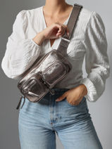 La Banane 90s Cuir Paul marius Argent 90