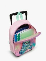 Mini Sac A Dos � Roulettes  Lilo & stitch Rose great escapes 79500304-vue-porte