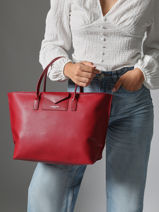 Cabas Maya Lancaster Rouge maya 19-vue-porte