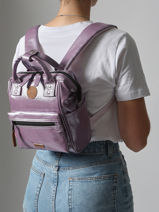 Sac  Dos 1 Compartiment Cabaia Violet adventurer XS-vue-porte