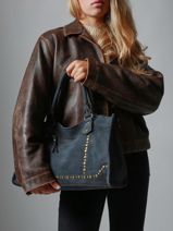 Sac � Main A4 Houston Cuir Basilic pepper Beige houston BHOU22-vue-porte