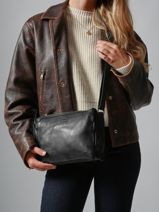 Shoulder Bag Cow Leather Basilic pepper Red cow BCOW83-vue-porte