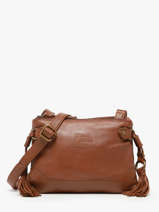 Shoulder Bag Cow Leather Basilic pepper Brown cow BCOW82