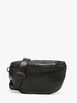 Sac Banane Cow Cuir Basilic pepper Noir cow BCOW54