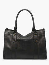 Sac Shopping A4 Cow Cuir Basilic pepper Noir cow BCOW31