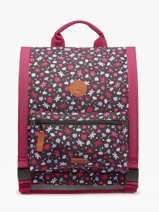 Sac  Dos 2 Compartiments Cabaia Rouge school L
