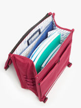 2-compartment Backpack Cabaia Red school L-vue-porte
