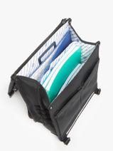 2-compartment Backpack Cabaia Black school L-vue-porte