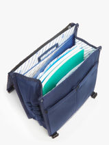 2-compartment Backpack Cabaia Blue school L-vue-porte