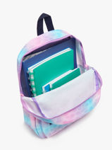 1 Compartment Backpack Milky kiss Multicolor stay cute 1033-vue-porte
