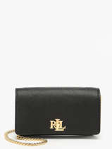 Sac Bandoulire Dryden Cuir Lauren ralph lauren Noir dryden 32966784