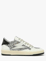 Sneakers Dany En Cuir Semerdjian Argent accessoires DANY