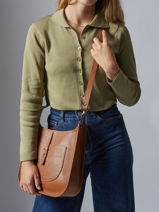 Shoulder Bag Caviar Leather Milano Brown caviar CA25068-vue-porte