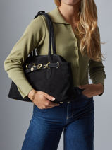 Shoulder Bag Velvet Leather Milano velvet VE260610-vue-porte