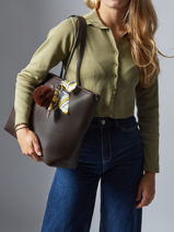 A4 Size  Shoulder Bag Grained Miniprix Multicolor grained 1-vue-porte