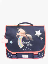 Cartable 1 Compartiment Milky kiss Bleu fantasy fables 3700523