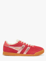 Sneakers Elan Glitz In Leather Gola Red women CLB790