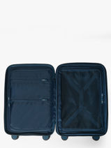 Valise Cabine Extensible Elite Bleu fjord E4721-vue-porte