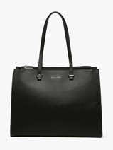 Sac Port� �paule Saffiano Polyester David jones Noir saffiano 4N