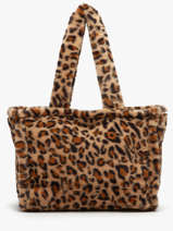 Sac Port paule A4 Fur David jones Beige fur CM7878