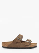 Mules Arizona En Cuir Birkenstock Marron men 1030863