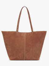 Sac Port paule Cabas Cuir Vanessa bruno Marron cabas 29V40873