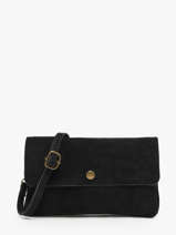 Shoulder Bag Velvet Leather Milano Black velvet VE23067