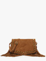 Sac Bandoulire Velvet Cuir Milano Marron velvet VE241115