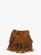 Crossbody Bag Velvet Leather Milano Brown velvet VE241116