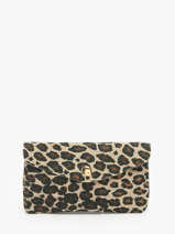 Porte-monnaie Velvet Leopard Cuir Milano Beige velvet leopardo VL23113