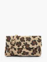 Shoulder Bag Velvet Leopardo Leather Milano Beige velvet leopardo VL23067