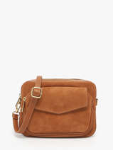 Shoulder Bag Velvet Caviar Leather Milano Brown velvet caviar VC25067