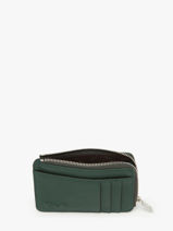 Porte-monnaie Avec Porte-cartes Cuir Nathan baume Vert original n 217N-vue-porte