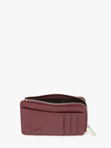 Porte-monnaie Avec Porte-cartes Cuir Nathan baume Rouge original n 217N-vue-porte