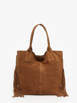 Sac Port paule Velvet Milano Marron velvet VE241114