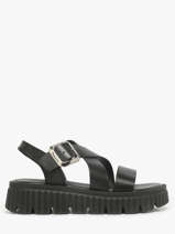Sandals In Leather Tamaris Black women 44