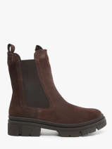 Chelsea Boots In Leather Tamaris Brown women 41