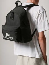Backpack Lacoste Black zt NU5182ZT-vue-porte